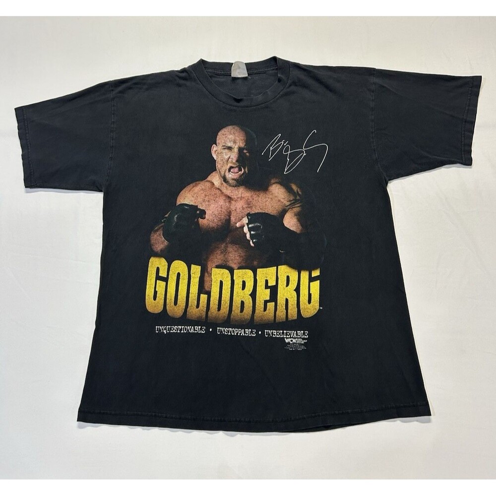 Vintage 1998 WCW Bill Goldberg World Championship Wrestling T Shirt 2XL B13